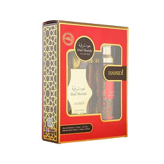 HAMIDI OUD SHARQIA 2 PC GIFTSET WITH 3.4 oz EDP SPRAY + 6.8 oz BODY