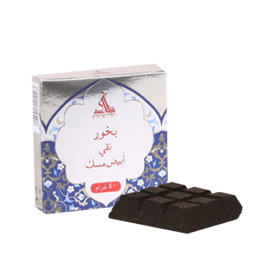 HAMIDI BAKHOOR PURE WHITE MUSK 40 GM TABLET/CHOCOLATE