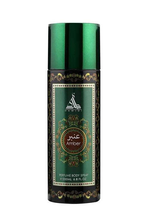 HAMIDI AMBER PERFUME BODY SPRAY 200ML ALCOHOL FREE