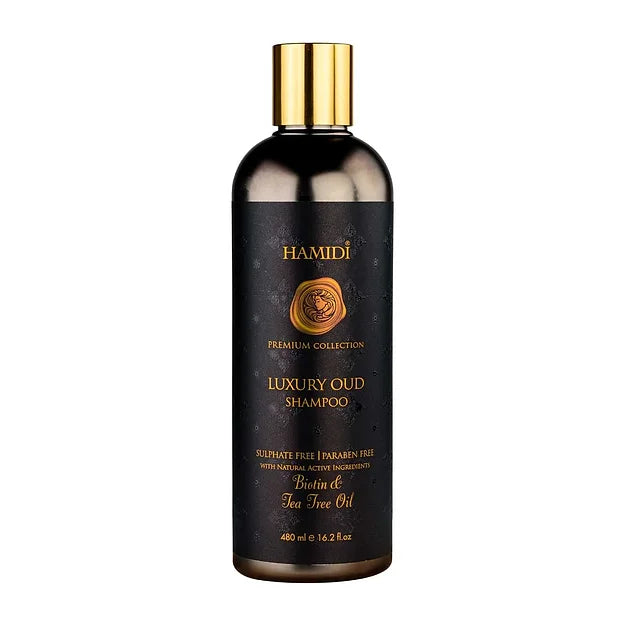 Hamidi Luxury Oud Shampoo Biotin & Tea Tree 480ml Sulphate and Par