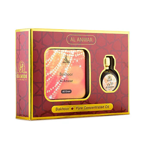 AL ANWAR BAKHOOR 40GM + 15ML CPO - 2 PIECES GIFT SET